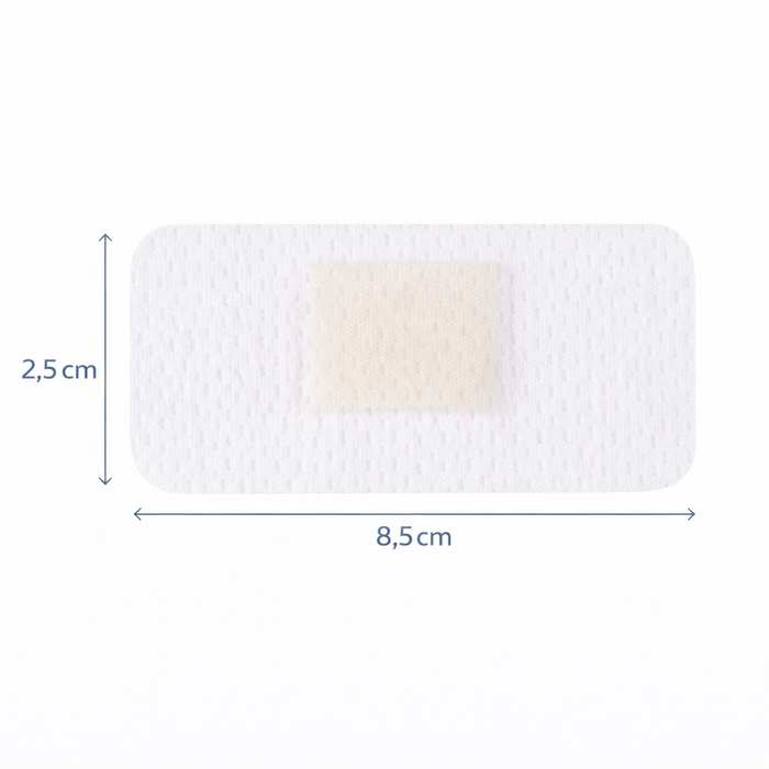NOBA RUDABLOCK Dialysepflaster / Druckpflaster steril 2,5 x 8,5 cm weiß - einzeln verpackt