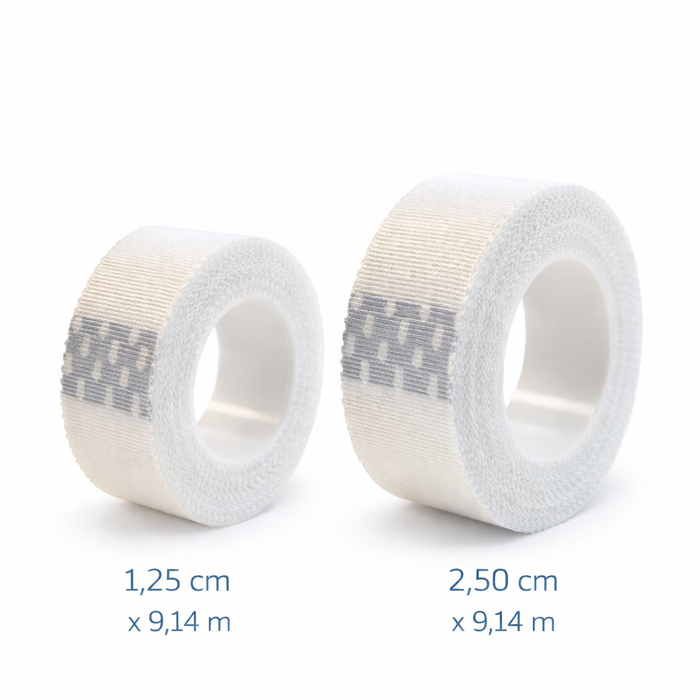 Noba Rudasilk Fixierpflaster auf Rolle - Ohne Seitenscheiben - Hautfreundliches Fixierpflaster zur Verbandfixierung