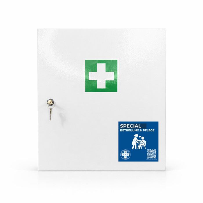 Erste-Hilfe-Schrank Betreuung & Pflegedienst DIN 13157 - eintürig