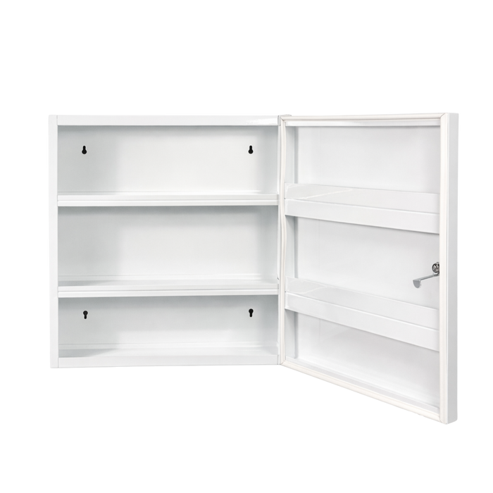 Verbandschrank D mit großer DIN 13169 Füllung - aus Metall mit Gummidichtung - 48,5x40x15 cm