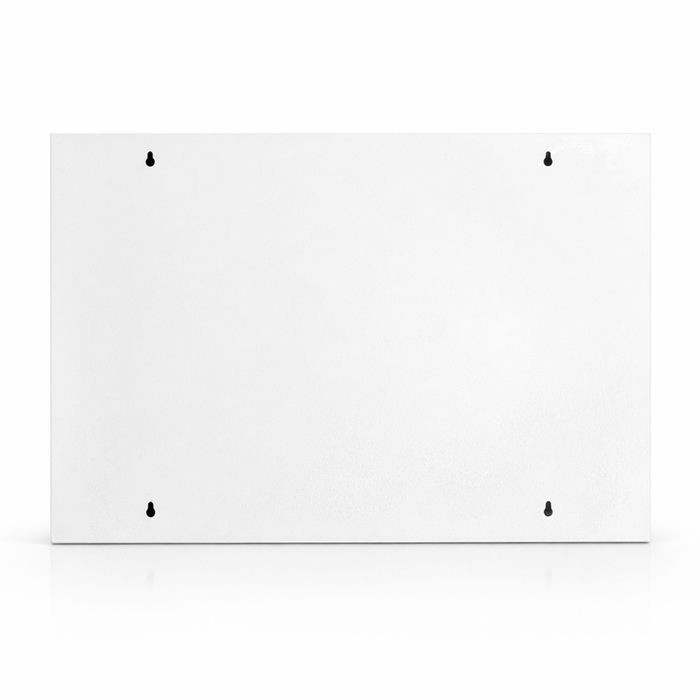 Verbandschrank G (leer) – zweitürig aus Metall – 3 Fächer – abschließbar – Weiß – für DIN 13157 & 13169 Füllungen - 60x50x13 cm