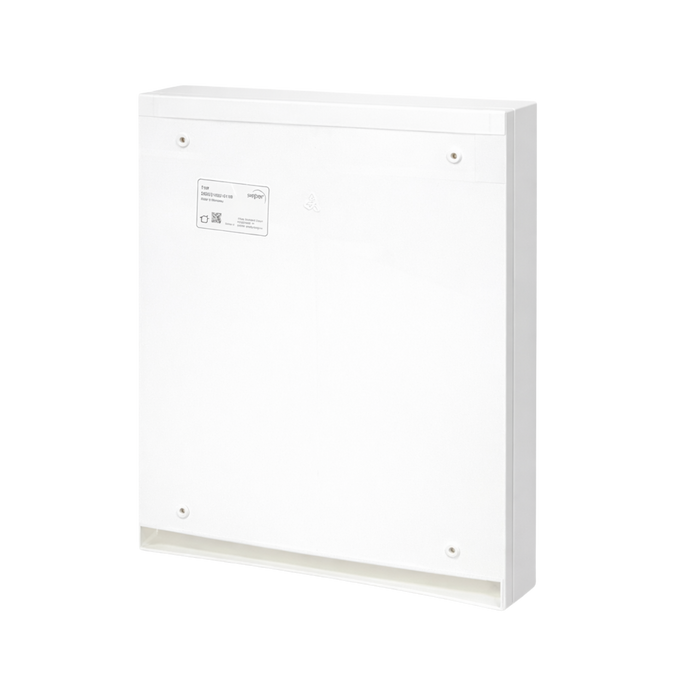 Verbandschrank K mit kleiner DIN 13157 Füllung – Kunststoff, 10 Fächer, Sicherheitsschloss - 45x34,5x16 cm