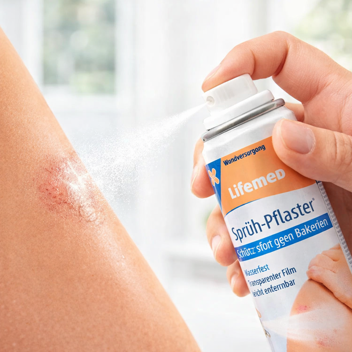 Sprühpflaster 40 ml transparent - wasserfest, atmungsaktiv - Schutzfilm wie zweite Haut - leicht entfernbar