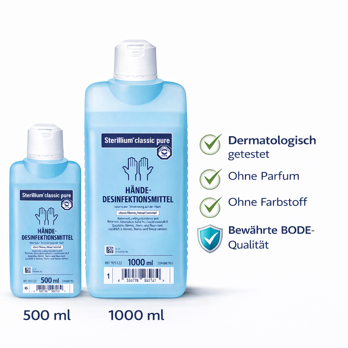 Bode Sterillium classic pure Händedesinfektion - farbstoff- & parfümfrei