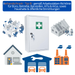Verbandschrank B – Metall – 3 Fächer – Weiß – für DIN 13157 Füllung - FAP First Aid Products - Arbeitsgebiete