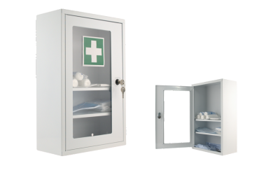 Verbandschränke aus Stahl oder Kunststoff inklusive DIN