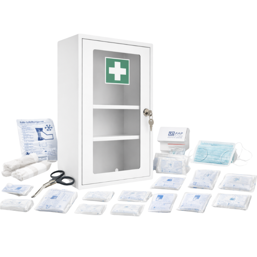 Verbandschränke aus Metall & Kunststoff