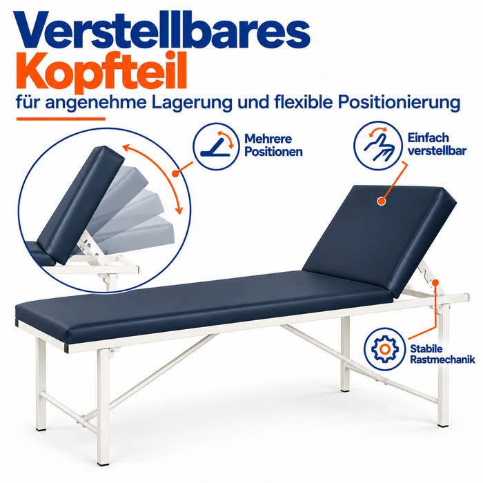 FAP Untersuchungsliege klappbar 2-teilig - mit einklappbaren Beinen