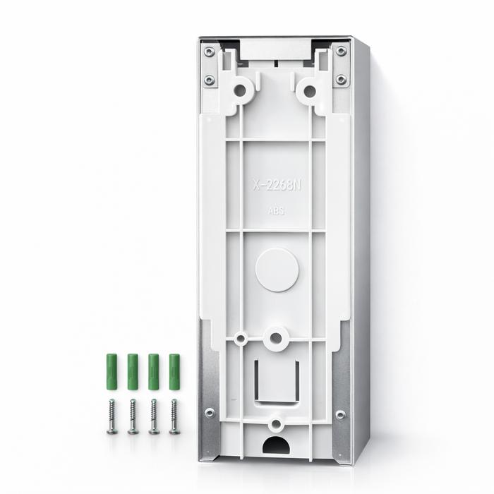 Hygiene-Wandspender Aluminium mit Langarmhebel – inkl. Leerflasche 1000 ml