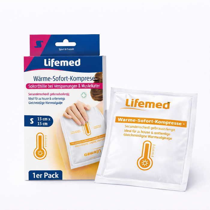 Wärme-Sofort-Kompresse 15 x 13 cm - Einmal-Wärmekompresse - sofort aktivierbar