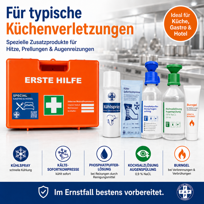 Erste-Hilfe-Koffer Gastronomie & Hotel DIN 13157 - orange